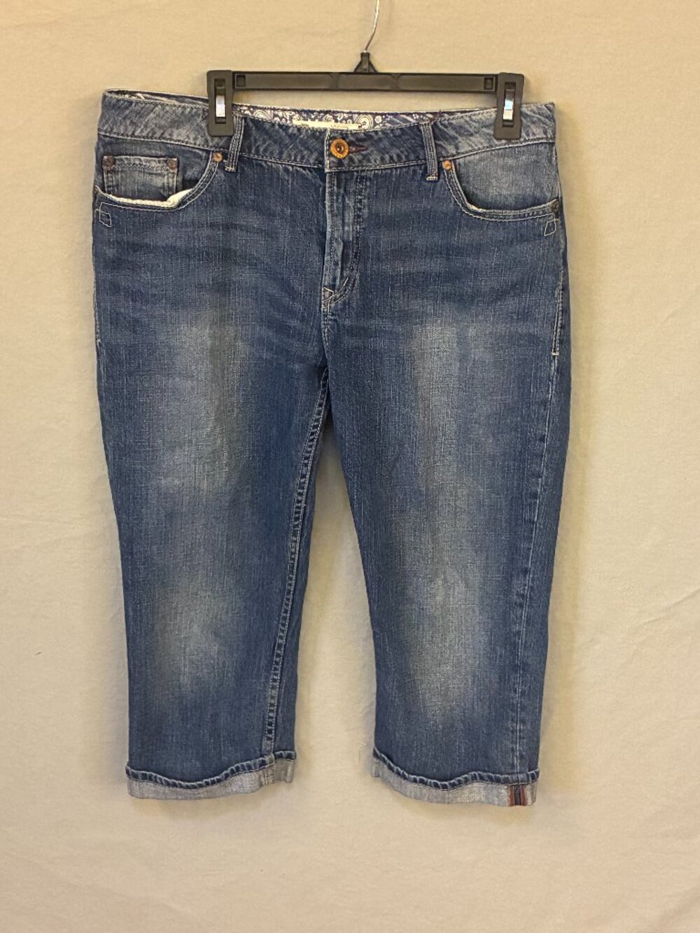 BootHeel Trading CO Cheryl Crow SZ 33/12 Kennett Vent Capri Jeans Y2K 90s Indie
